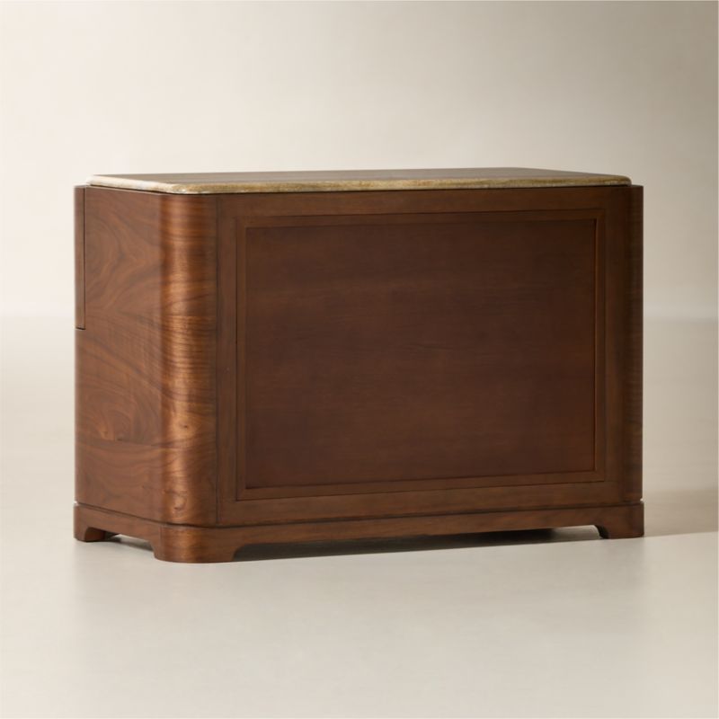 Rio 32" Onyx and Walnut Open Nightstand - image 5 of 8