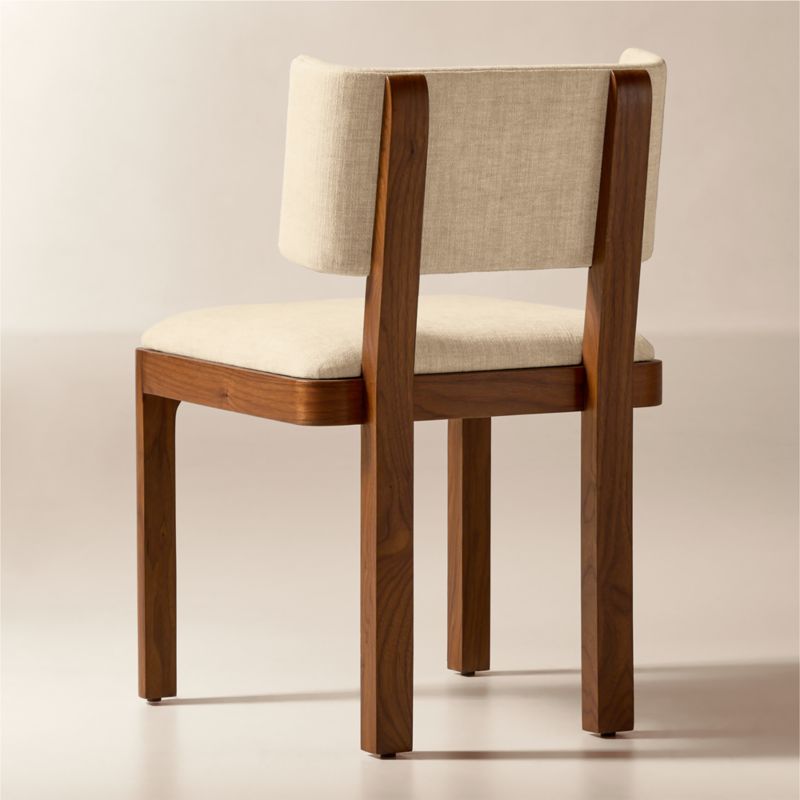 Rio Walnut Armless Upholstered Dining Chair - image 4 of 9