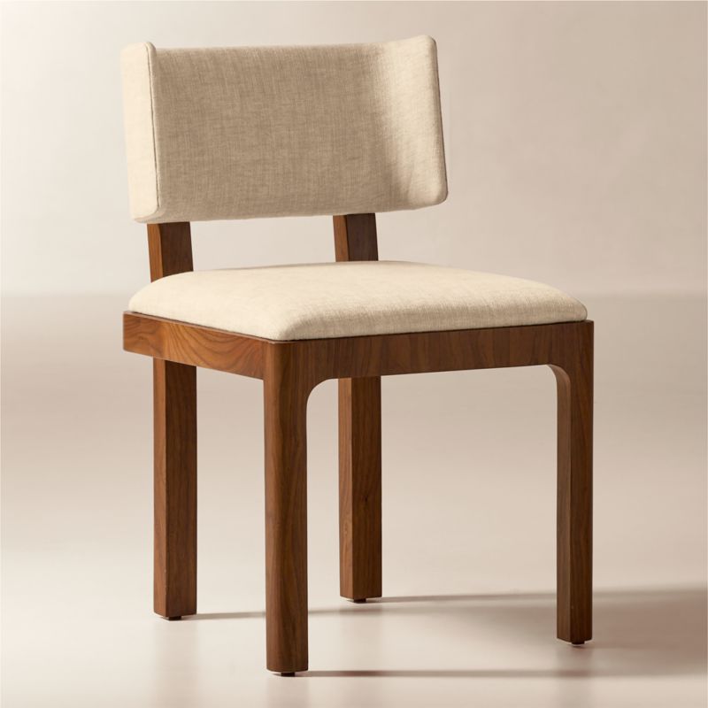 Rio Walnut Armless Upholstered Dining Chair - image 2 of 9