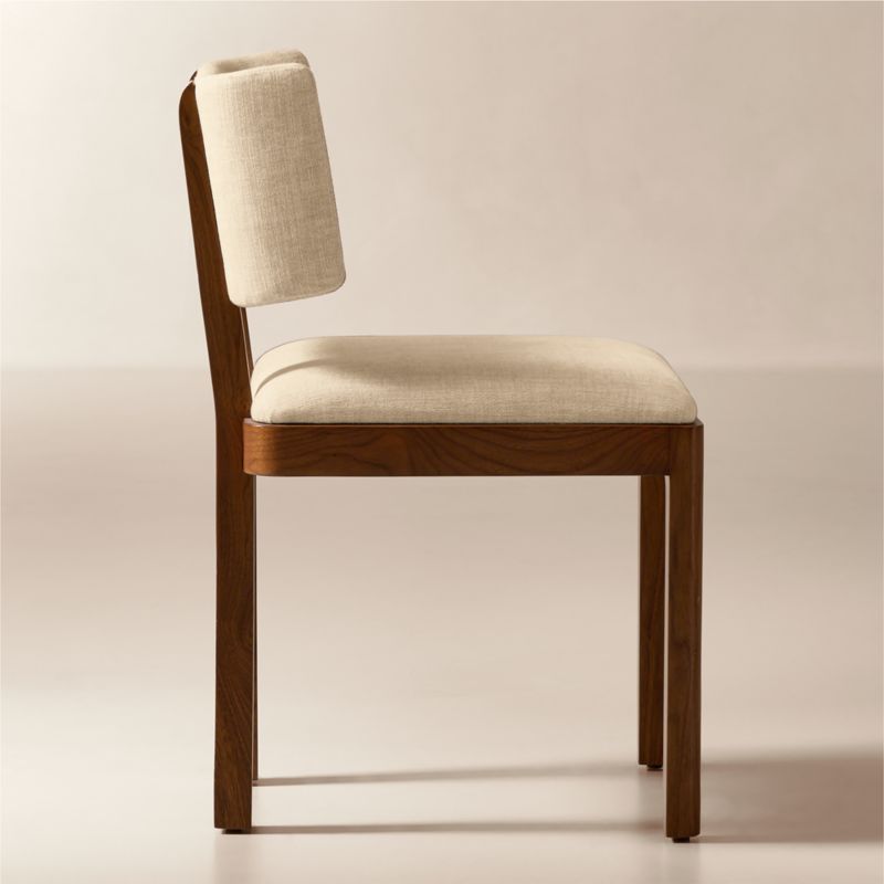 Rio Walnut Armless Upholstered Dining Chair - image 3 of 9