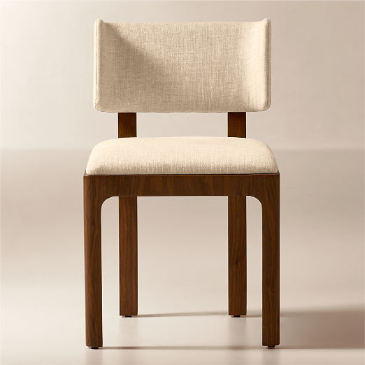 Rio Walnut Armless Upholstered Dining Chair