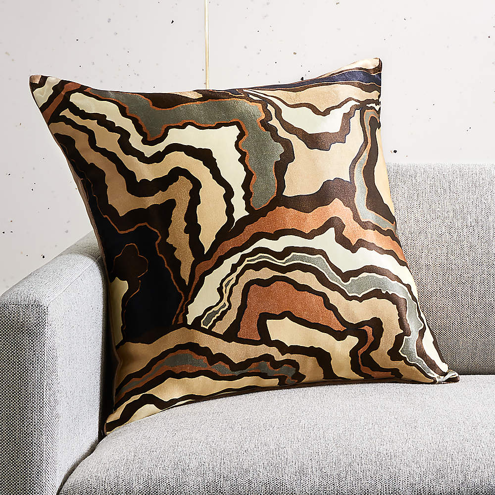 20" Ripple Pillow with Feather-Down Insert