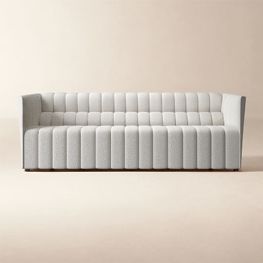 Ripple 88" Bloce Grey Sofa by Steen Østergaard