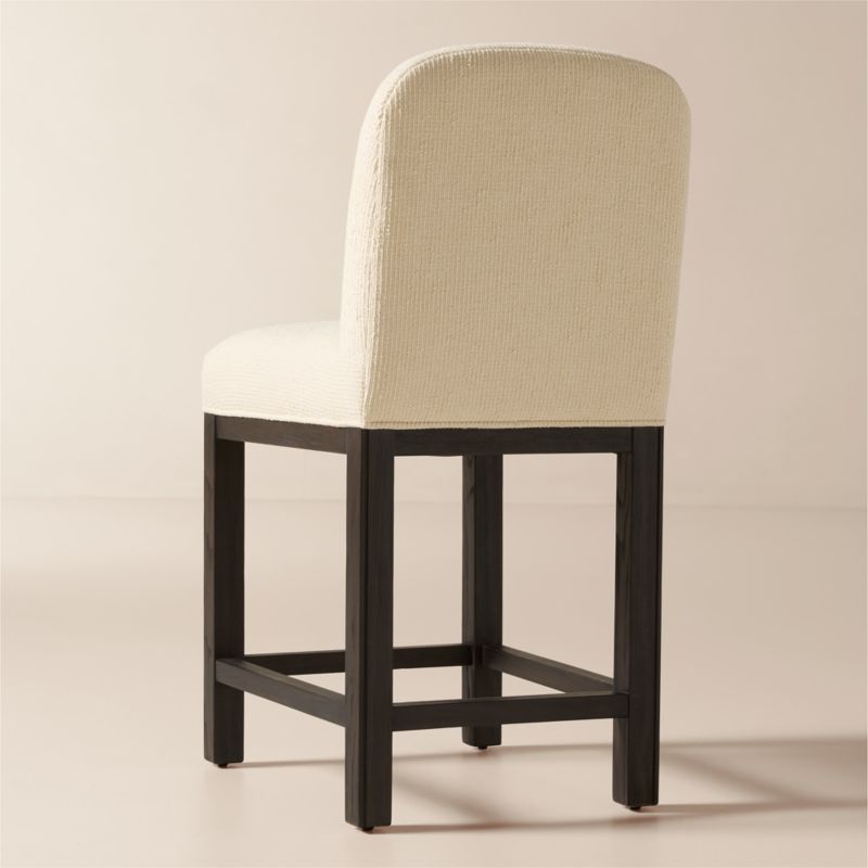 Rise White Upholstered Counter Stool - image 3 of 5