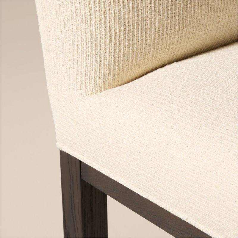 Rise White Upholstered Armless Dining Chair - image 4 of 5