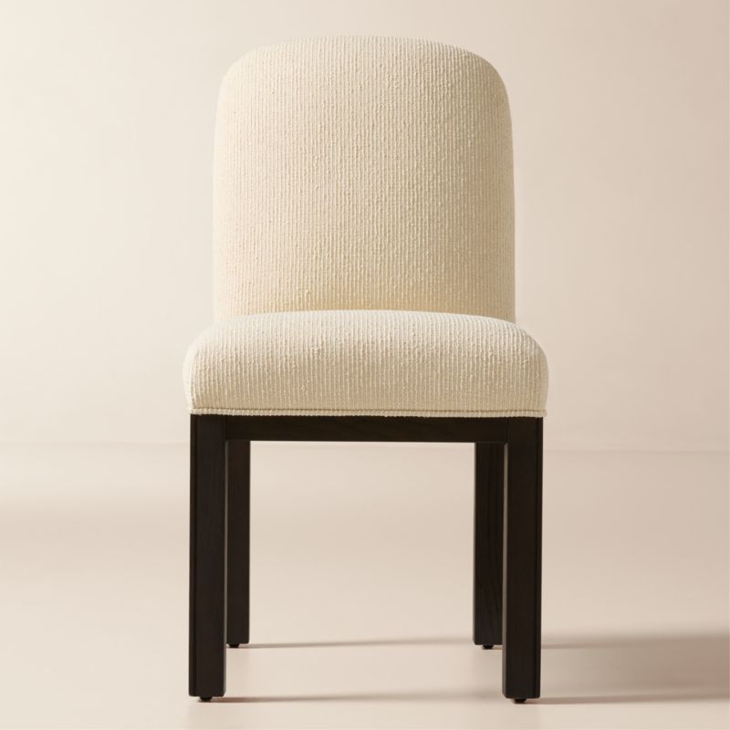 Rise White Upholstered Armless Dining Chair - image 0 of 5