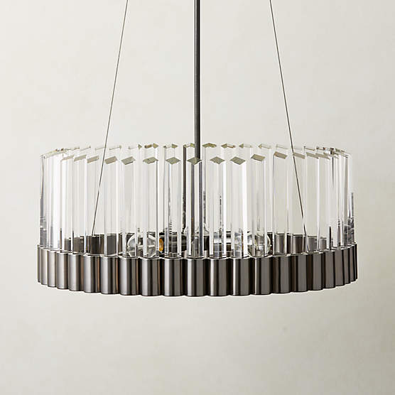 Orion Modern Glass Crystal Chandelier + Reviews | CB2 Canada