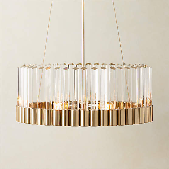 Orion Modern Glass Crystal Chandelier + Reviews | CB2 Canada