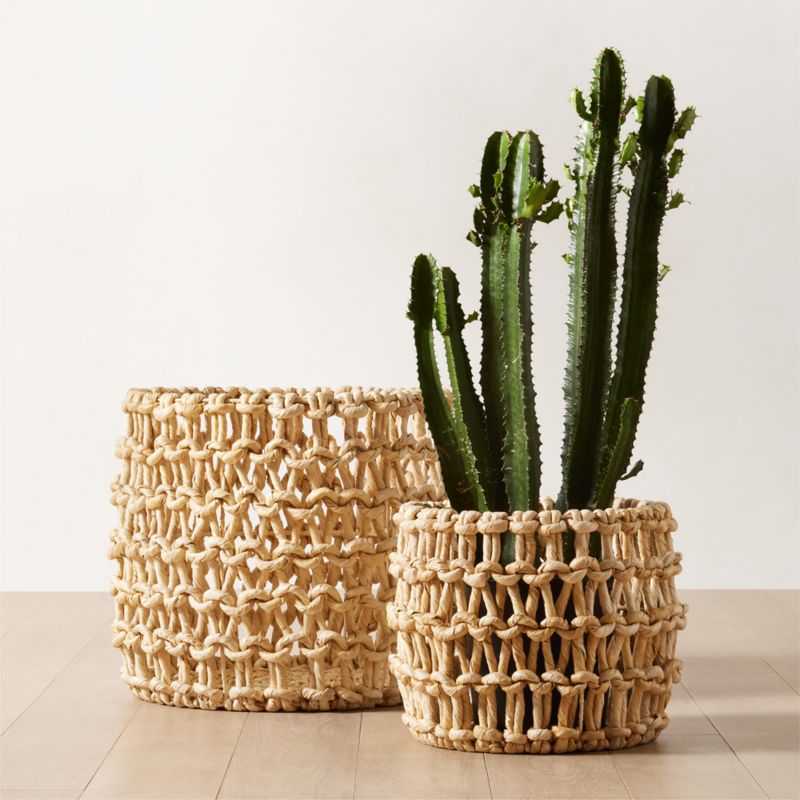 Kalum Woven Bleached Storage Basket Large - image 2 of 6