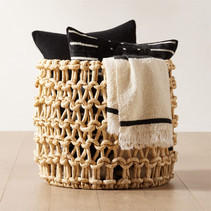 Kalum Woven Bleached Storage Basket Large - image 4 of 6