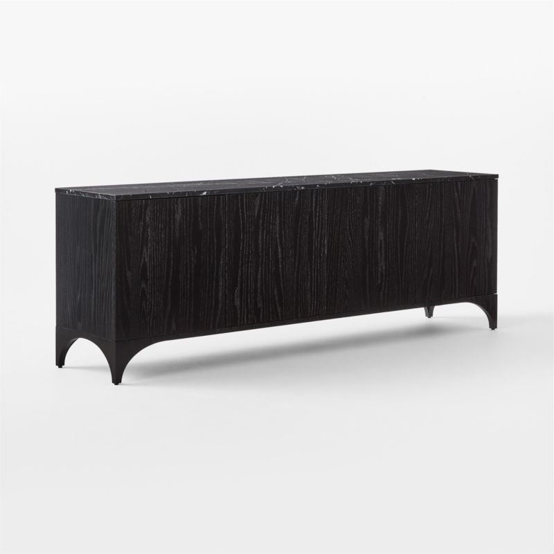 Roane 80" Black Oak Media Console - image 4 of 9