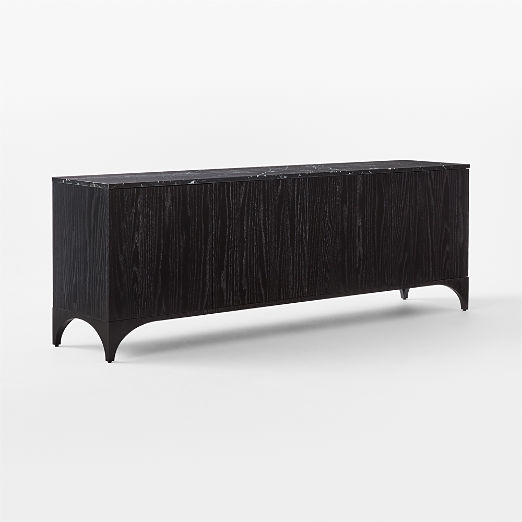 Roane 80" Black Oak Media Console