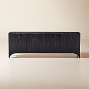 Shutter 84" Oak Wood Media Console