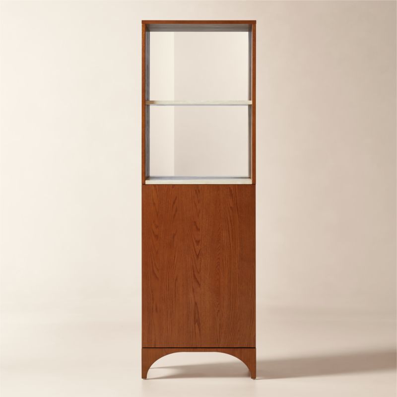 Viewing product image Roane Oak Bar Cabinet - image 1 of 7