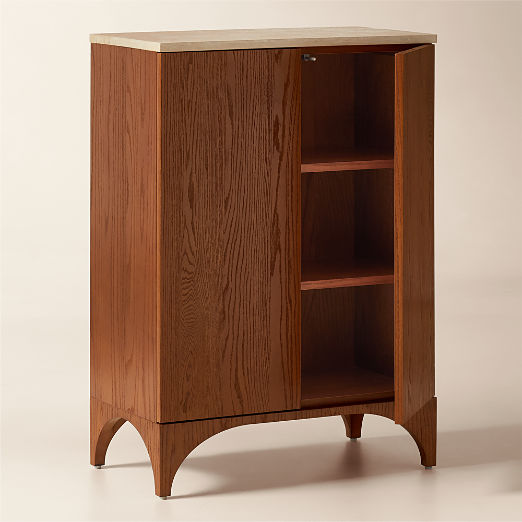 Roane Oak Entryway Cabinet