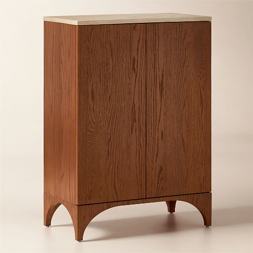 Roane Oak Entryway Cabinet