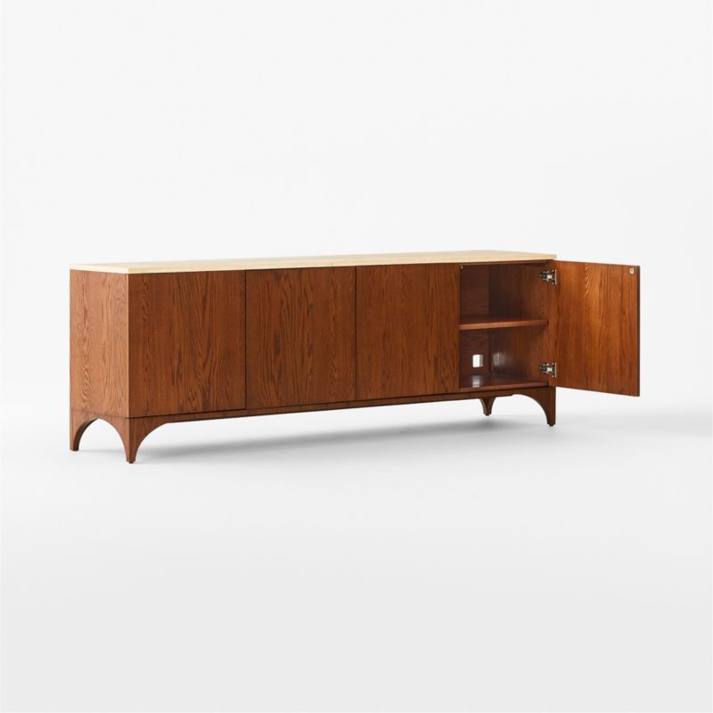 Roane 80" Oak Wood Media Console - image 8 of 12