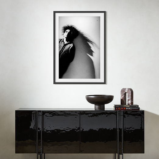 'Robert Smith Silhouette' Photographic Print in Black Frame 17"x21"