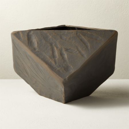 Rock Metal Planter Cb2