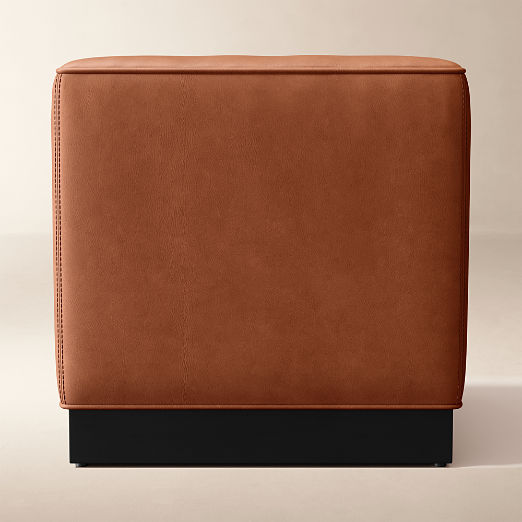 Rockwell 21" Square Leather Stool