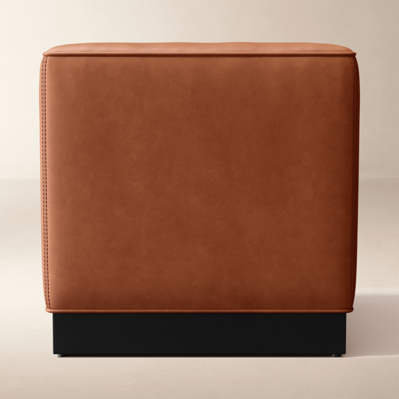 Rockwell 21" Square Leather Stool - image 0 of 3