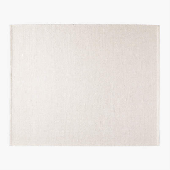 Faro Modern Handwoven Performance White and Natural Indoor/Outdoor Area