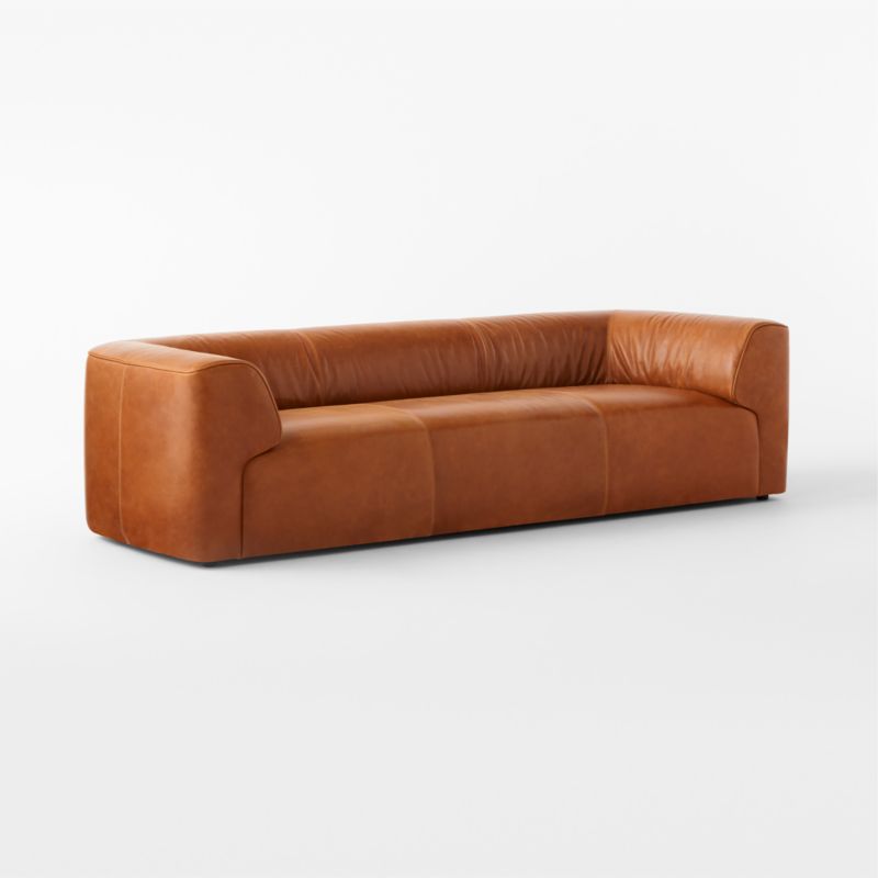 Rodez 105" Saddle Leather Sofa - image 8 of 14