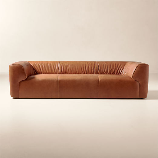 Rodez Saddle Leather Sofa (88"-105")