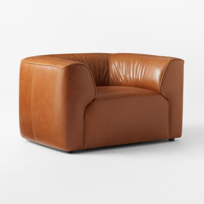 Rodez Saddle Leather Accent Chair - image 4 of 11