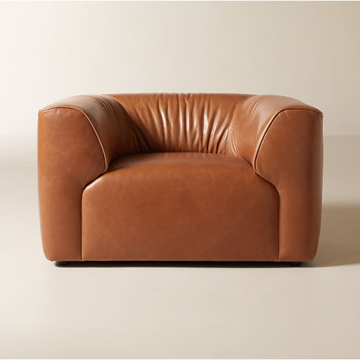 Rodez Saddle Leather Accent Chair