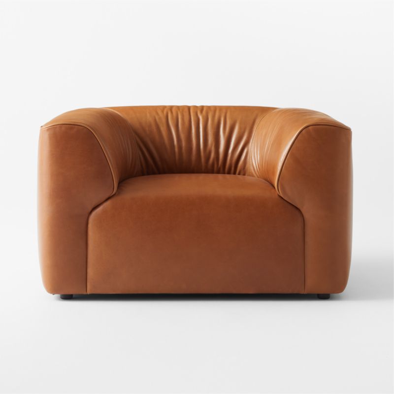 Rodez Saddle Leather Accent Chair - image 3 of 11