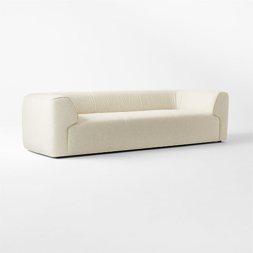 Rodez 105" White Performance Fabric Sofa