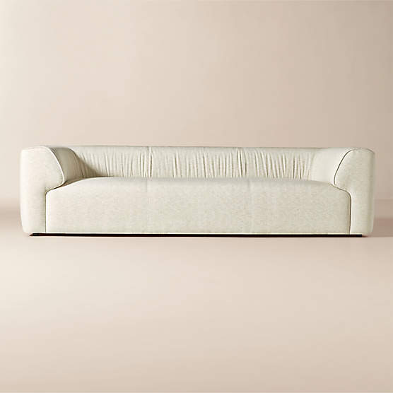 Rodez 105" White Performance Fabric Sofa