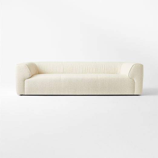 Rodez 105" White Performance Fabric Sofa