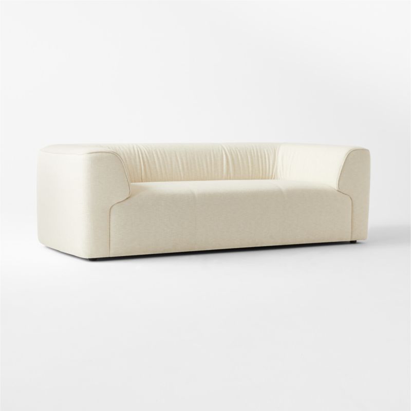 Rodez 88" White Performance Fabric Apartment Sofa - image 5 of 9