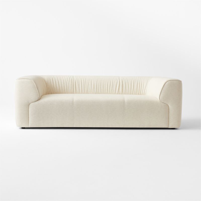 Rodez 88" White Performance Fabric Apartment Sofa - image 4 of 9