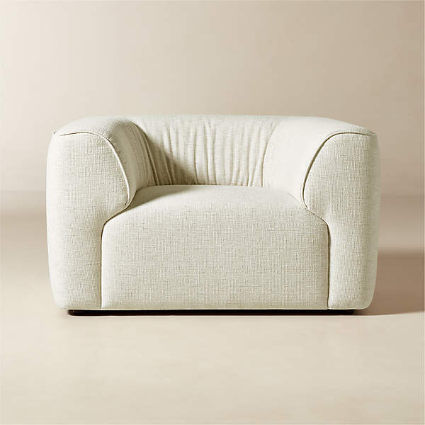 Rodez White Performance Fabric Accent Chair