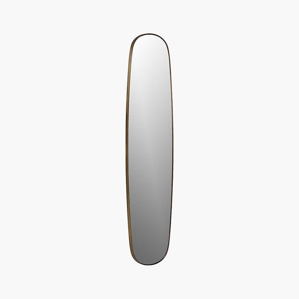 Rogue Brass Large Oval Wall Mirror 14x61 + Reviews