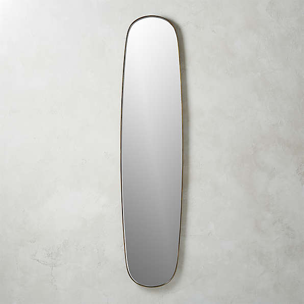 Brass Mirrors Cb2 Brass Mirrors Cb2, Full Length Oval Wall Mirror