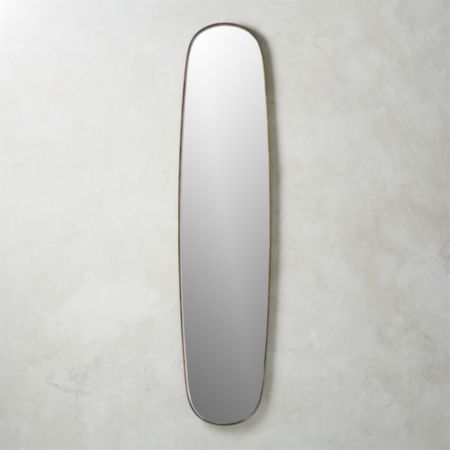 Rogue Large Brass Oval Mirror