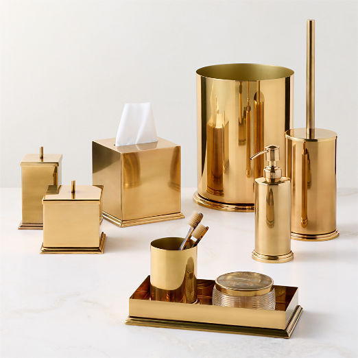 Roland Aged Brass Bath Accessories