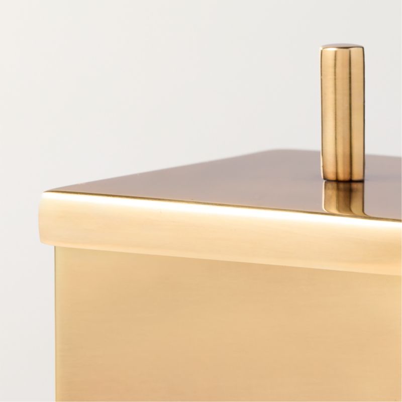 Roland Aged Brass Canister 5" - image 1 of 3