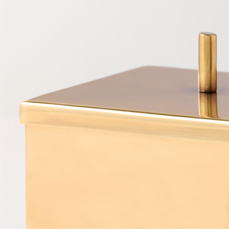 Roland Aged Brass Canister 5.75" - image 2 of 4