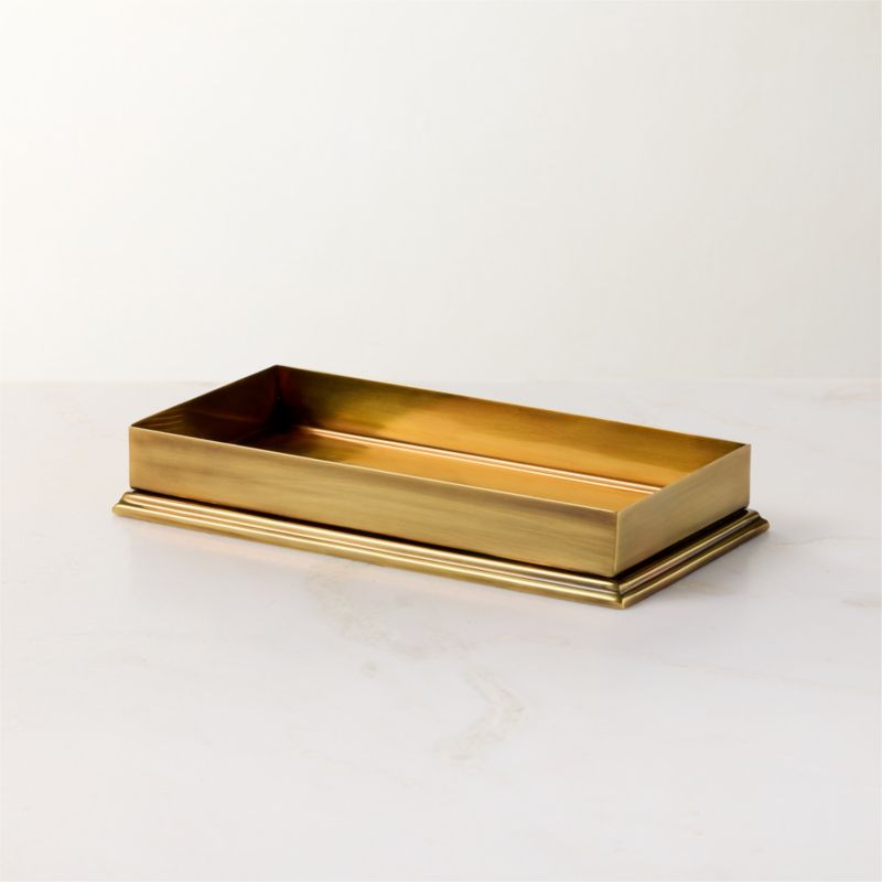 Roland Aged Brass Vanity Tray - image 2 of 4