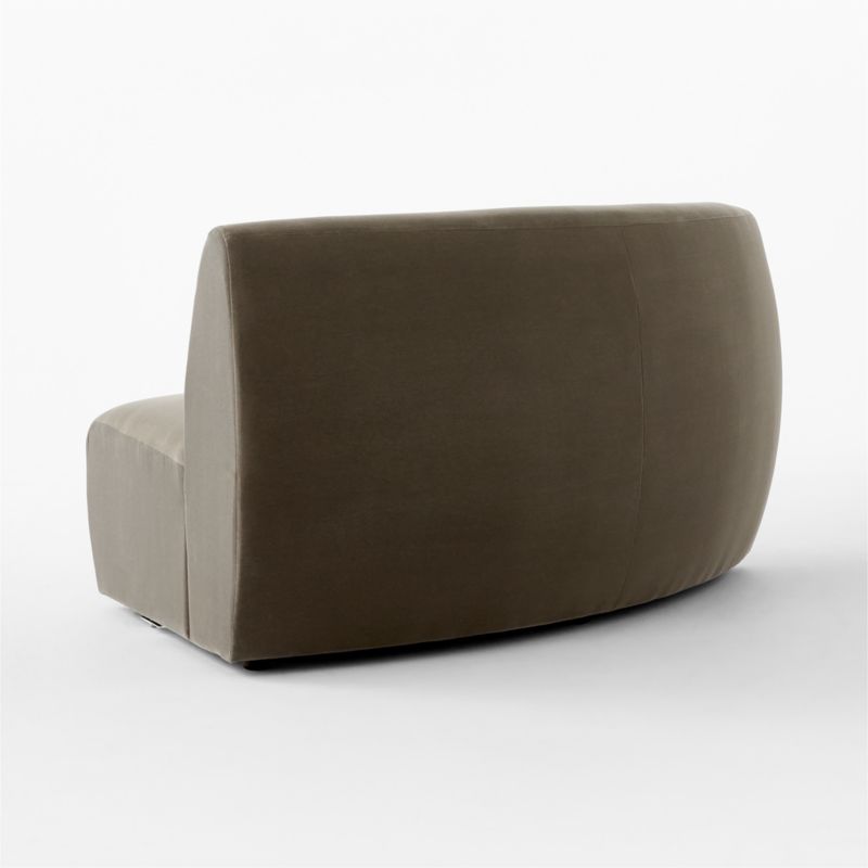 Roma Grey Performance Velvet Armless Sofa by Ross Cassidy - image 5 of 7