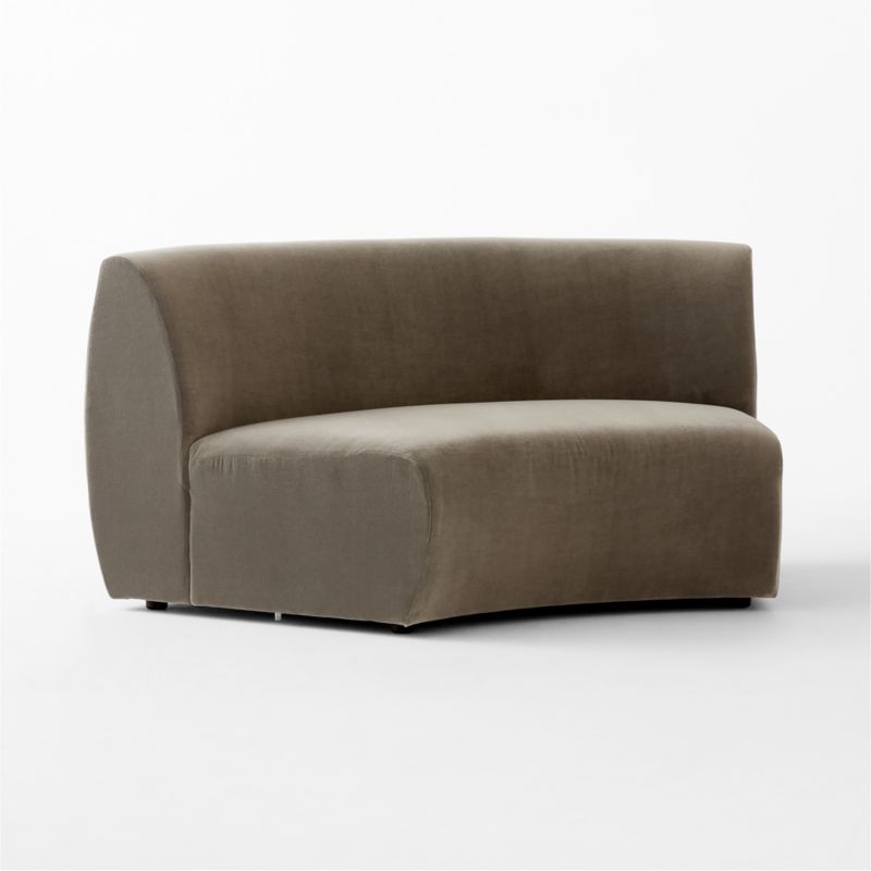 Roma Grey Performance Velvet Armless Sofa by Ross Cassidy - image 3 of 7