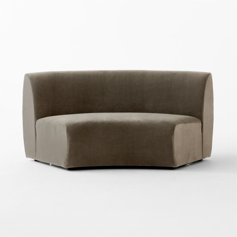 Roma Grey Performance Velvet Armless Sofa by Ross Cassidy - image 2 of 7