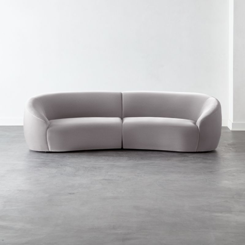 Roma 2-Piece Sectional Sofa Elliot Dove by Ross Cassidy - image 2 of 8