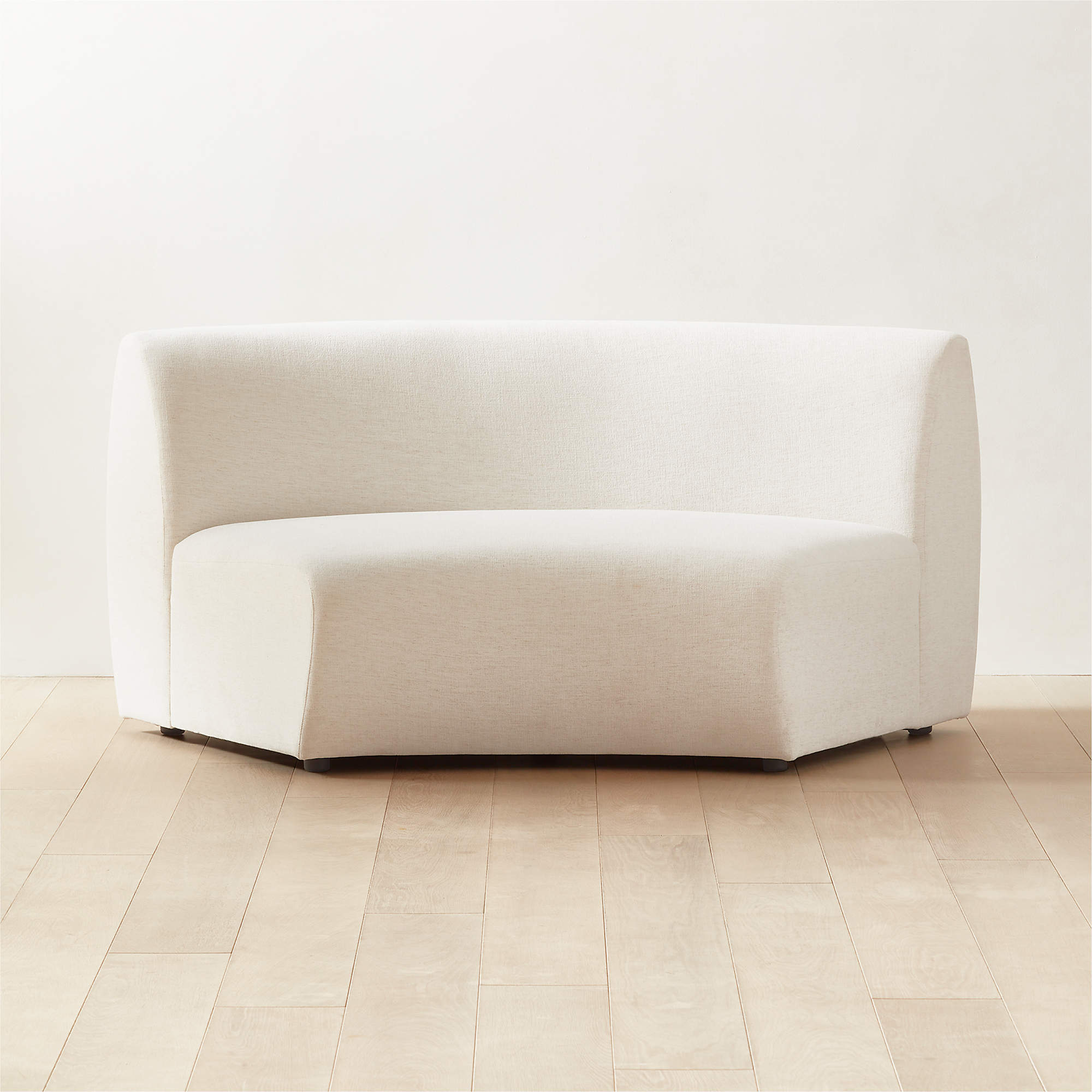 Roma White Armless Sofa + Reviews CB2