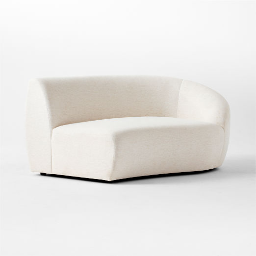 Roma White Right Arm Sofa by Ross Cassidy